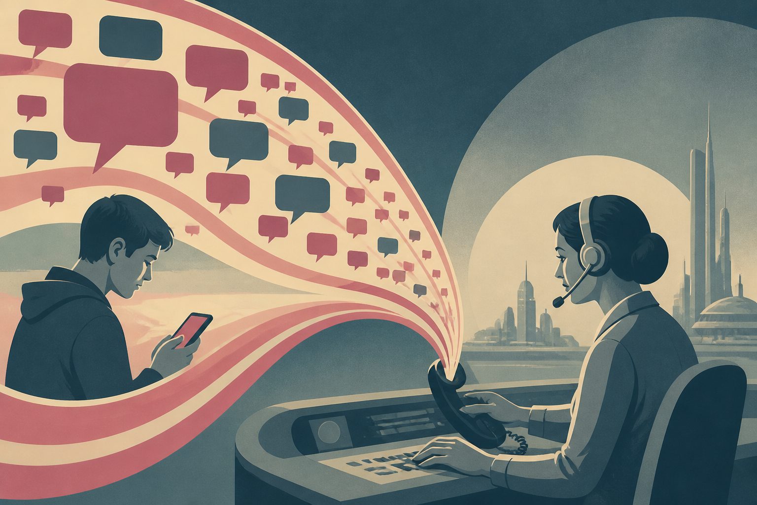 Abstract editorial illustration accompanying the article: Benadryl Challenge mentions rose before a rise in poison-center calls