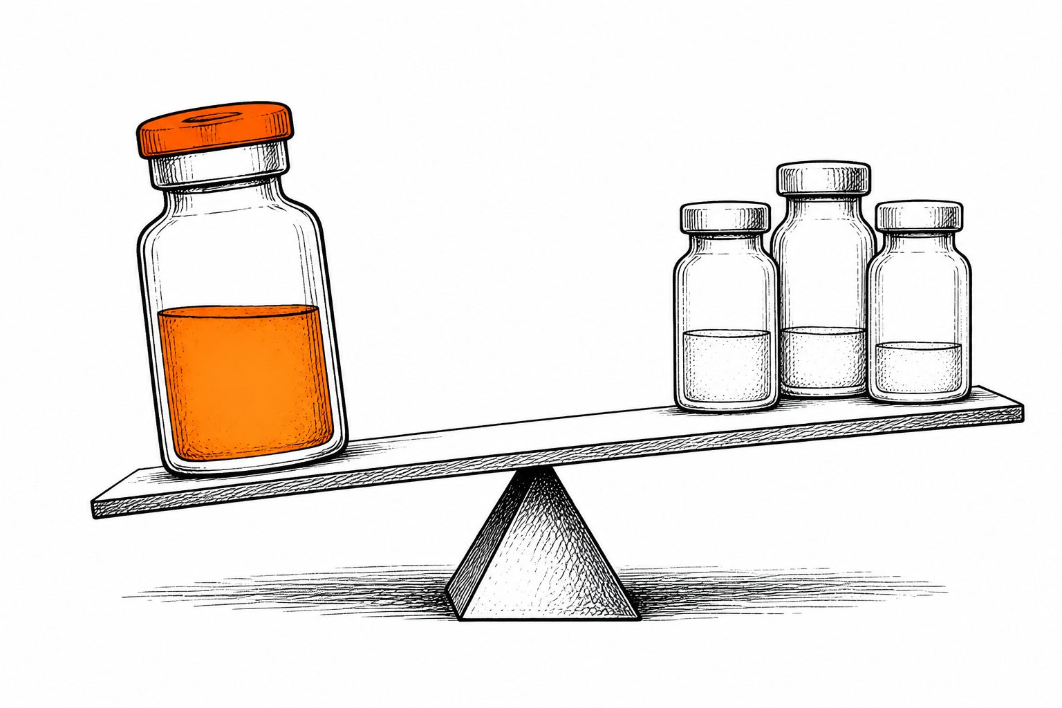 Abstract editorial illustration accompanying the article: Review reports slightly higher mortality with cefepime than other antibiotics